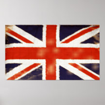 Poster de Union Jack del vintage