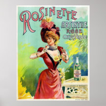 Poster del ajenjo de Rosinette