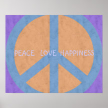 POSTER DEL AMOR Y DE LA FELICIDAD DE LA PAZ
