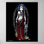 Poster del ángel de la diosa de Bastet del egipcio