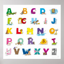 Poster del Animal-Alfabeto