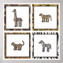 Poster del animal salvaje