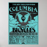 Poster del anuncio de las bicicletas de Columbia d