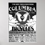 Poster del anuncio de las bicicletas de Columbia d