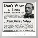 Poster del anuncio del braguero de la aplicación d