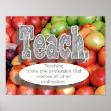 Poster del aprecio del profesor