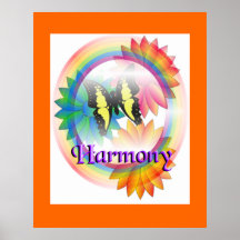 Poster del arco iris de la armonía