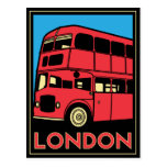 Poster del art déco de Londres Tarjeta Postal