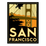 Poster del art déco de San Francisco Postal
