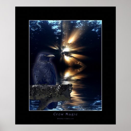 Poster del arte de la fantasía del CUERVO