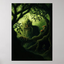 poster del arte de la fantasía del país del duende
