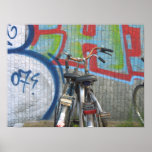 Poster del arte de la foto de Holanda de dos bicis