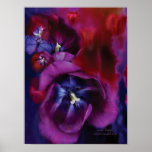 Poster del arte de los tulipanes del amor