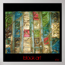 poster del arte del bloque