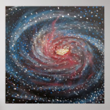 Poster del arte del espacio - pintura de la galaxi