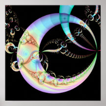 Poster del arte del fractal de Digitaces