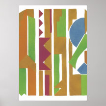 Poster del arte del jazz de Gladky de la sarga