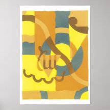 Poster del arte del jazz de Gladky de la sarga