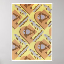 Poster del arte del jazz de Gladky de la sarga