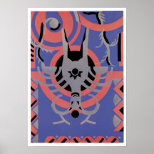 Poster del arte del jazz de Gladky de la sarga