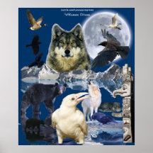 Poster del arte del montaje de los ANIMALES SALVAJ