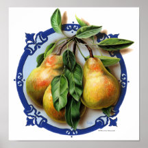 Poster del arte/impresión - peras deliciosas de la