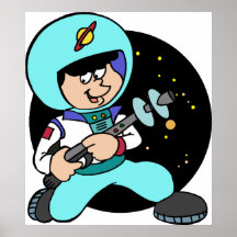 Poster del astronauta del niño