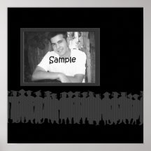 Poster del autógrafo de la foto de la graduación