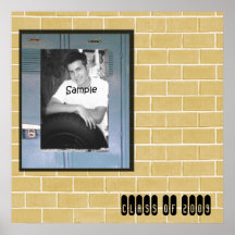 Poster del autógrafo de la graduación de la foto d