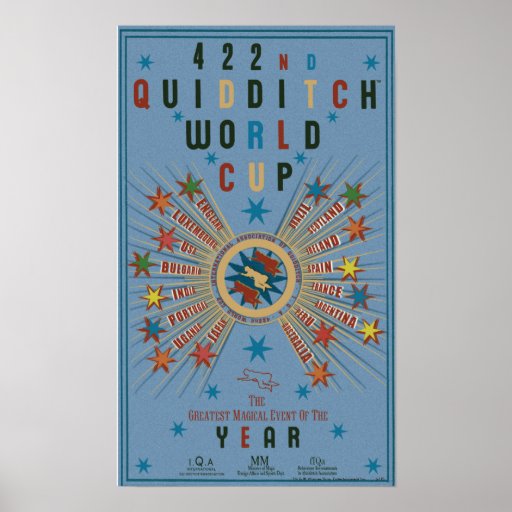 Poster del azul del mundial de Quidditch