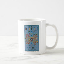 Poster del azul del mundial de Quidditch Tazas