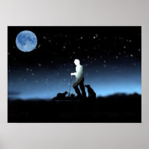 "~Poster del azul del pastor de las ovejas "