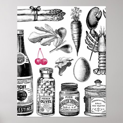Poster del bolso de ultramarinos de la radiografía