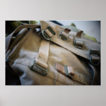 Poster del bolso del ejército del vintage