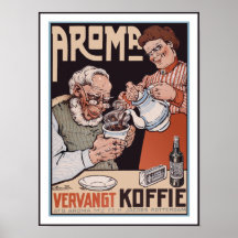 Poster del café: Aroma Vergangt Koffie - Verschuur