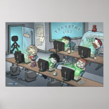 Poster del café de Internet de Forumwarz