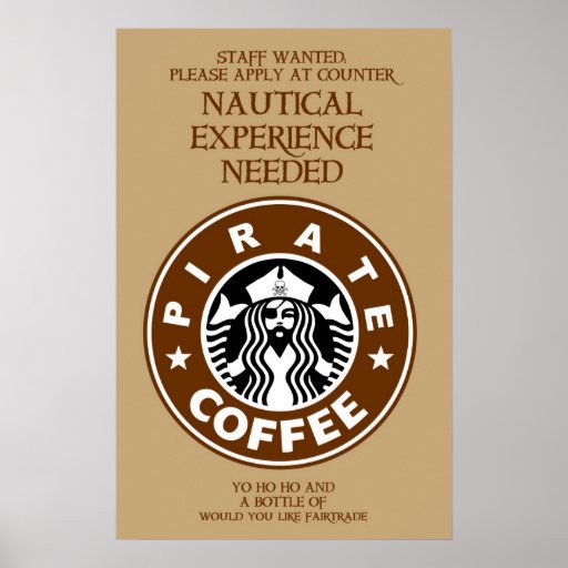 Poster del café del pirata