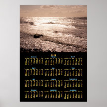 Poster del calendario del océano 2012