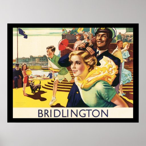 Poster del centro turístico de Bridlington Inglate