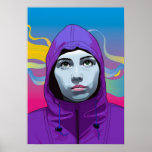 Poster del chica de día lluvioso