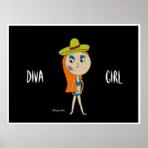 Poster del chica de la diva