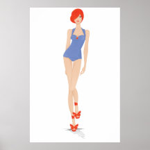 Poster del chica de la moda