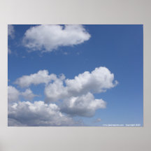 Poster del cielo del verano
