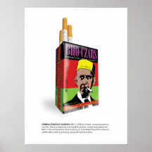 Poster del cigarrillo de los zares del BHO de Obam
