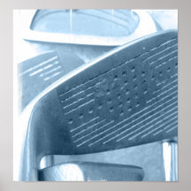 Poster del collage del club de golf