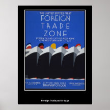 Poster del comercio exterior del vintage