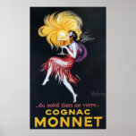 Poster del coñac del vintage