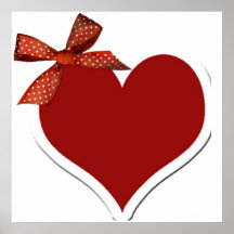 Poster del corazón y de la cinta