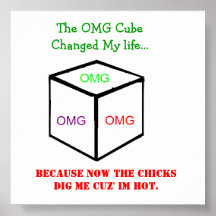 Poster del cubo de OMG