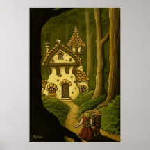 Poster del cuento de hadas de Hansel y de Gretel